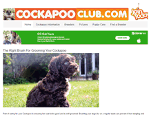 Tablet Screenshot of cockapooclub.com